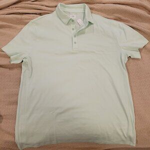 (NWT) J.Crew Performance polo shirt with COOLMAX, Size L, Mint